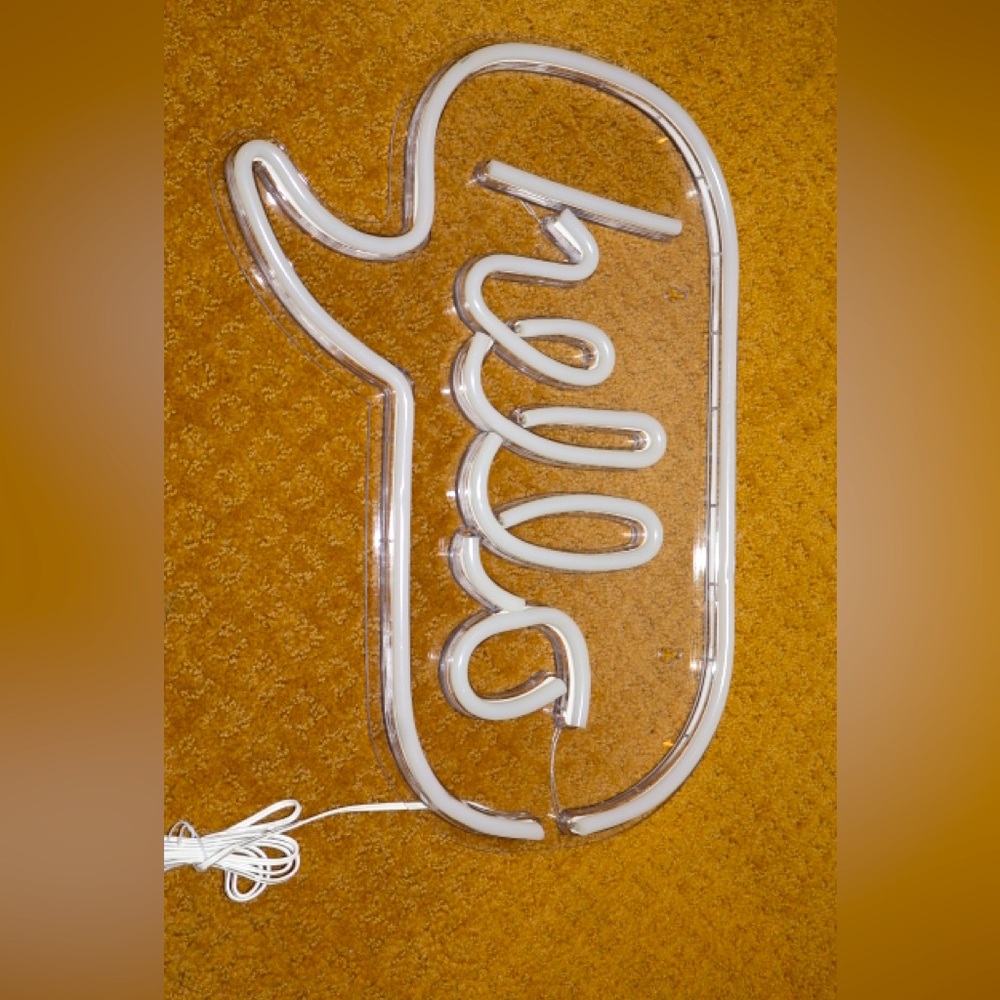 HELLO light up sign/room or home decor
